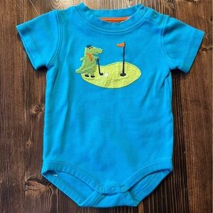 Vintage Gymboree Baby Alligator Golfing One‎ Piece